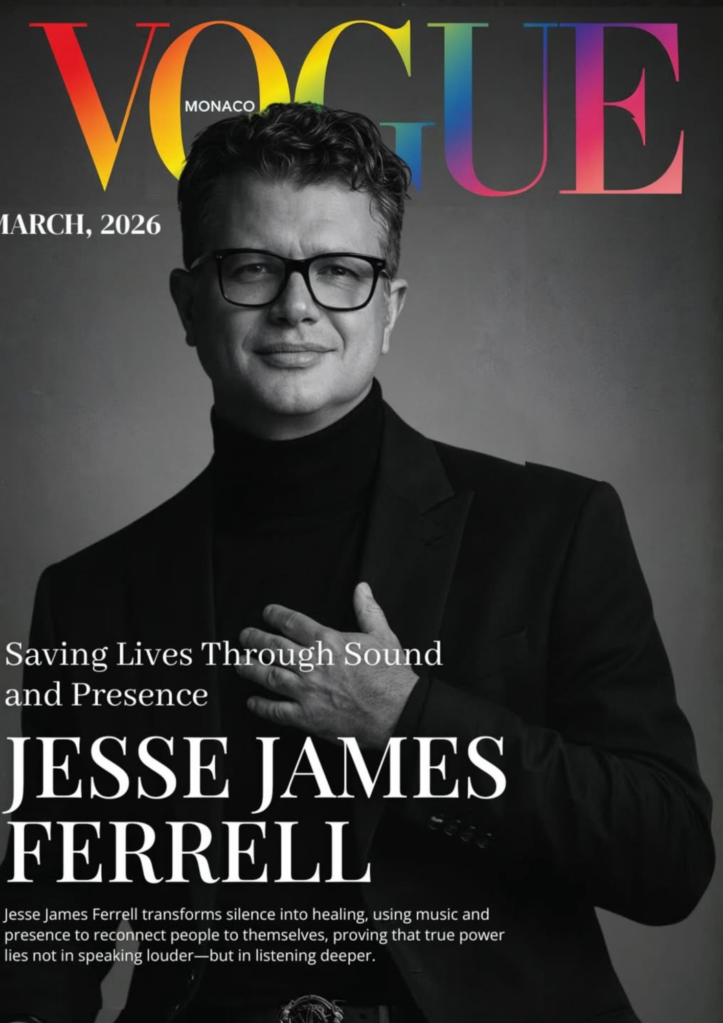 Vogue Monaco — Saving Lives Through Sound and Presence, featuring Jesse James Ferrell.